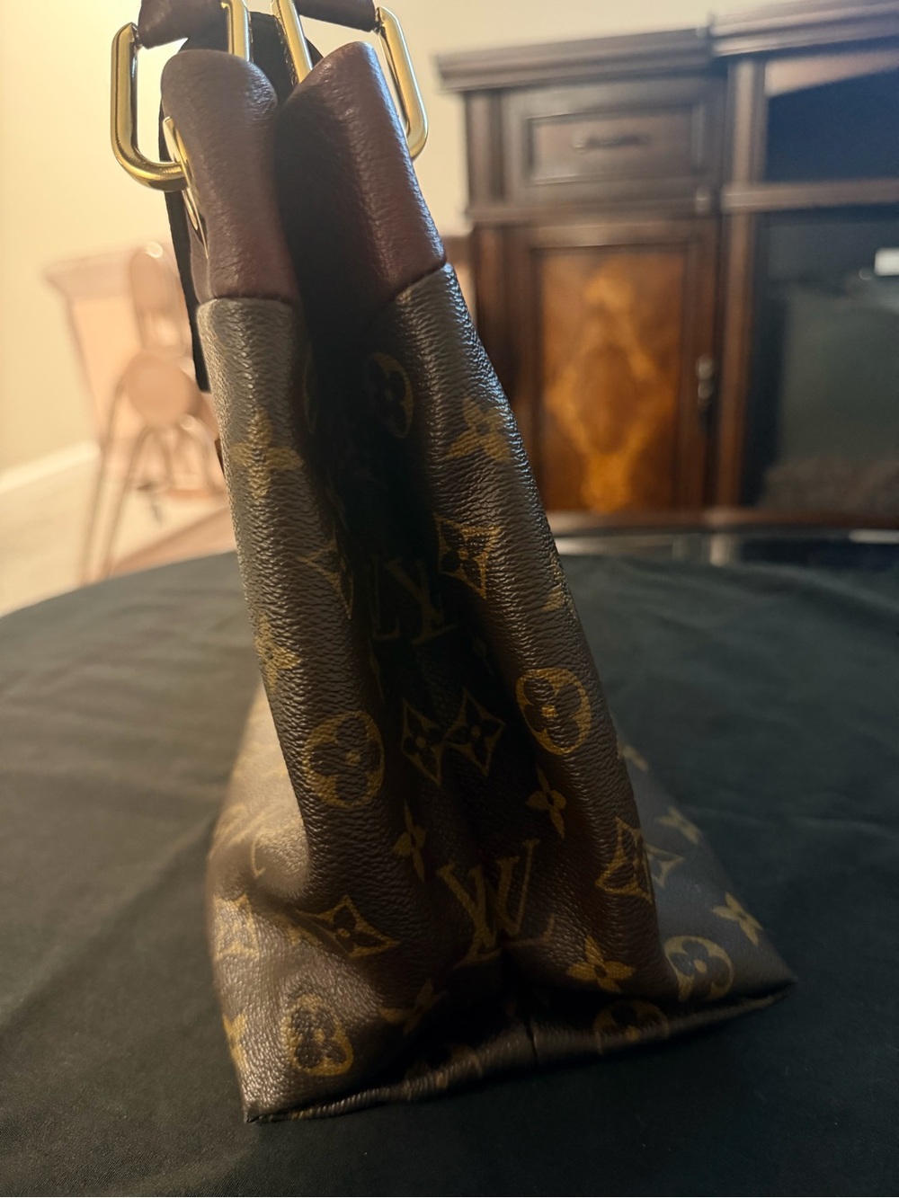 Louis Vuitton Monogram Shoulder Bag Brown with Burgundy Accents - Picture 10 of 16